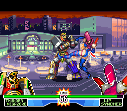 Mighty Morphin Power Rangers - The Fighting Edition (Europe) In game screenshot